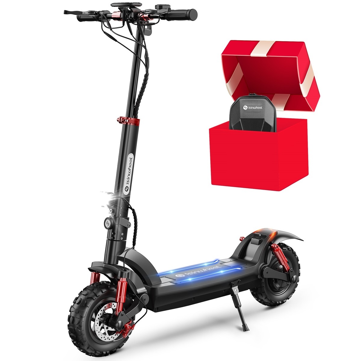 GT2 Trottinette électrique tout-terrain 1000W pour adultes et jeunes