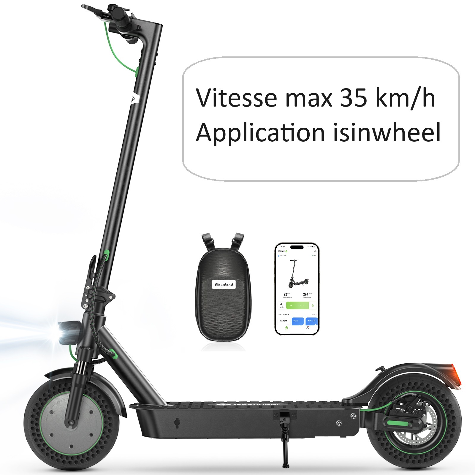S9MAX Trottinette électrique 500W avec App Control