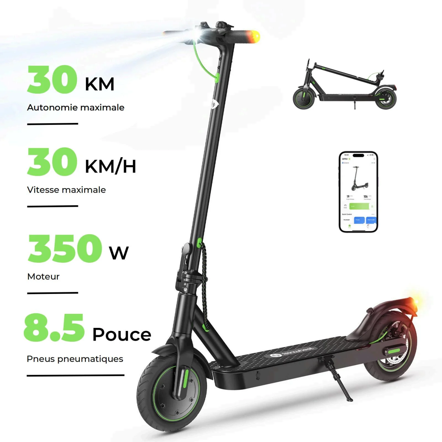 S9Pro Trottinette Électrique 350W avec Application