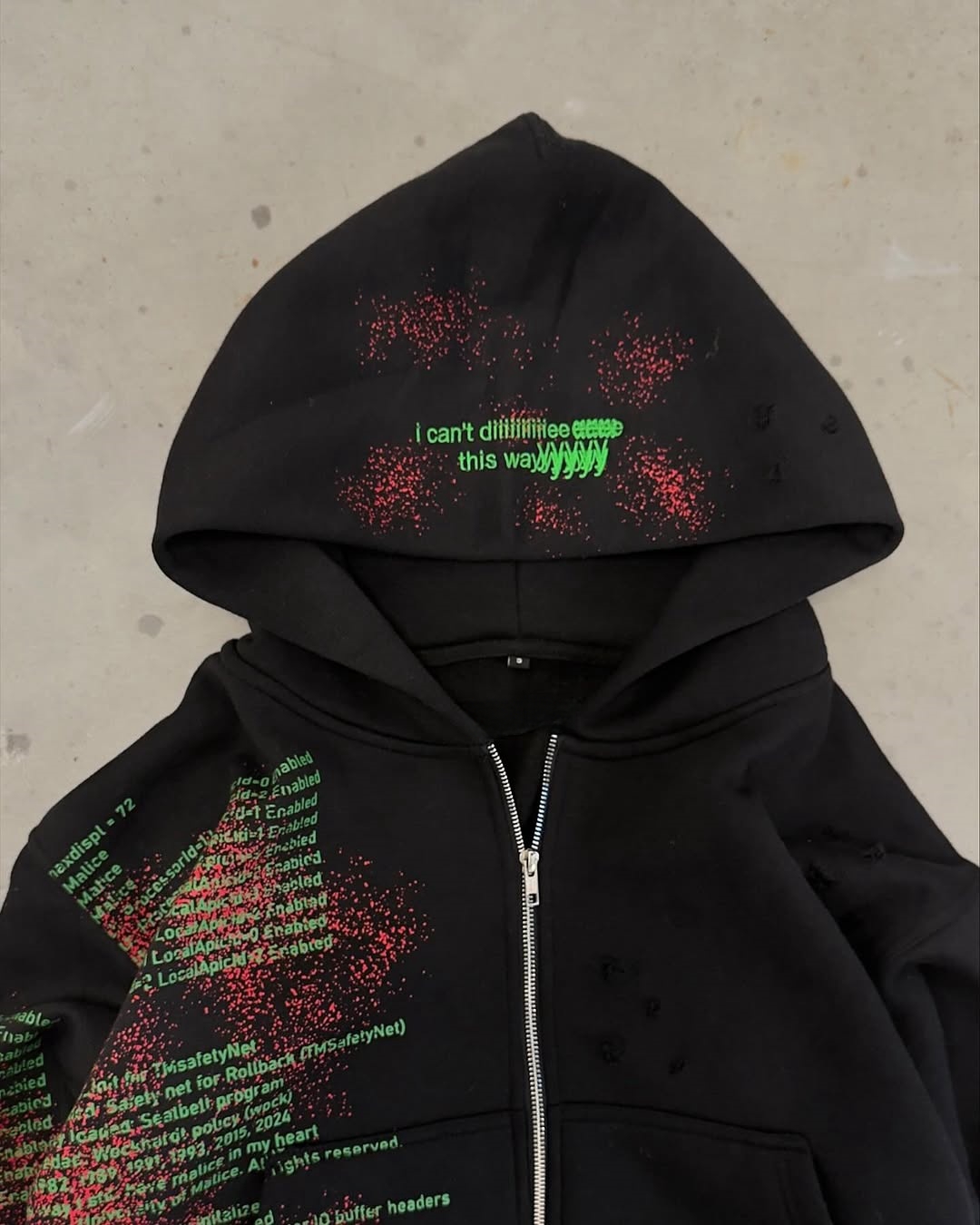 “CODE” ZIP UP