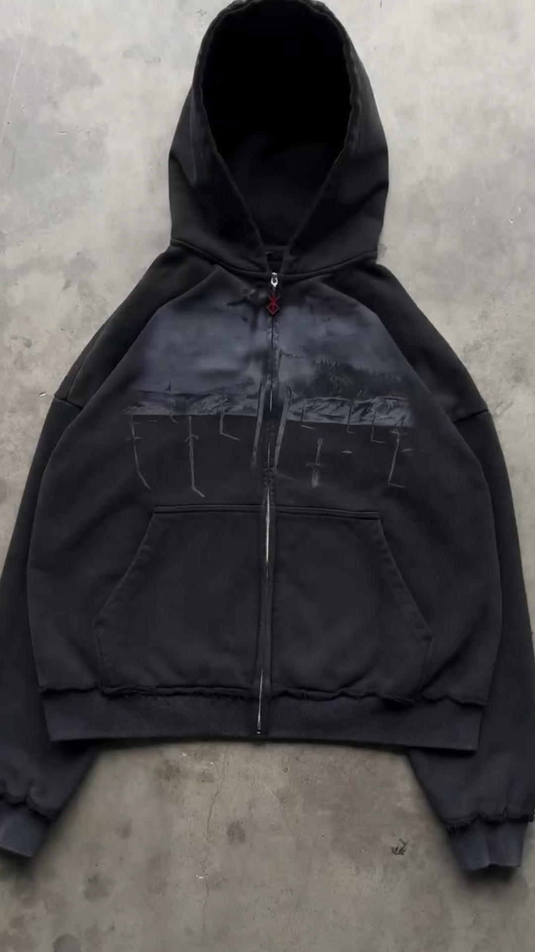 Berserk sword hill zip up