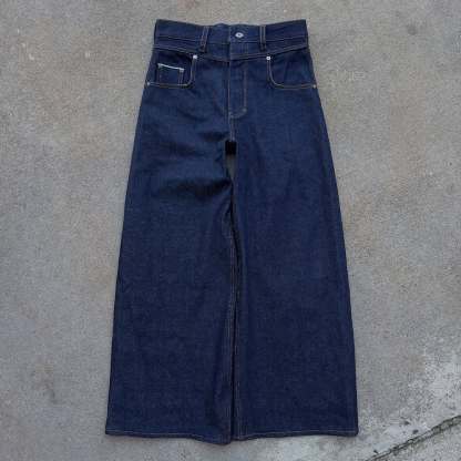 【Preorder】13oz Japanese Indigo Back Button Jeans