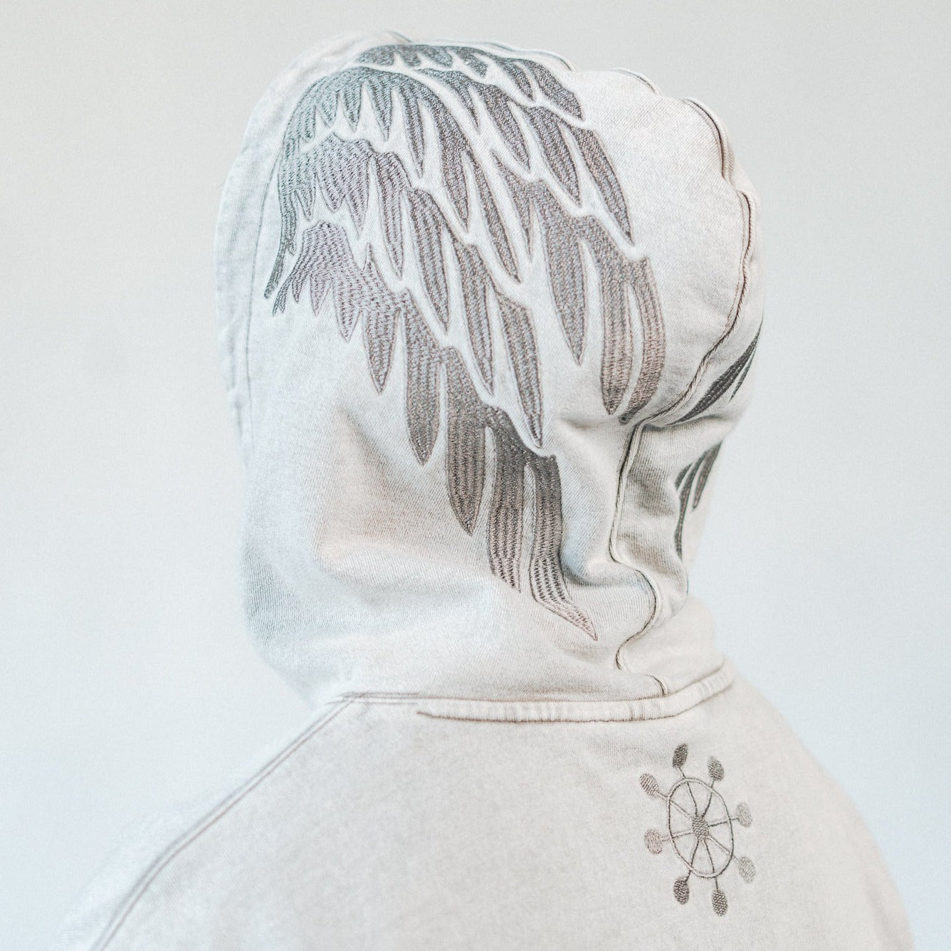 Mahoraga Washed Grey Hoodie
