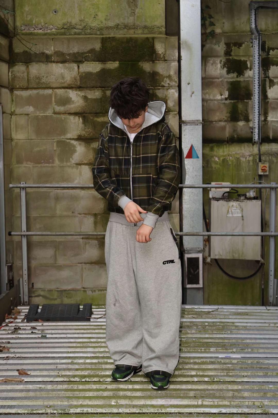 Reversible zip up and button up joggers