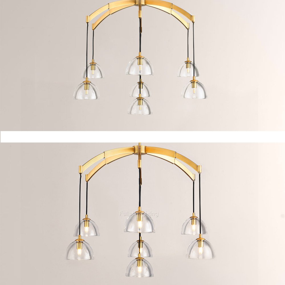 Hemisphere Round Chandelier 36''-Fullstarlighting