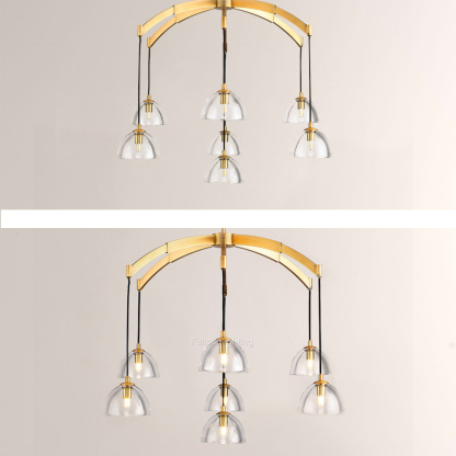 Hemisphere Round Chandelier 36''-Fullstarlighting