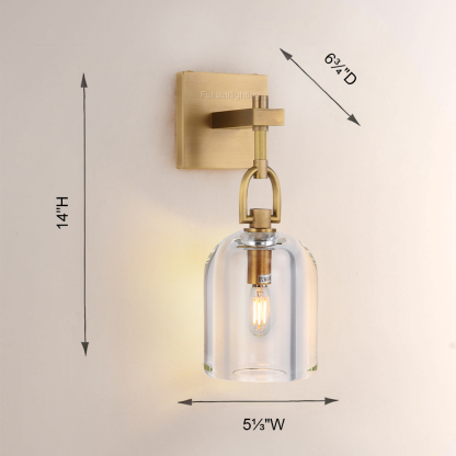 Bony Cloche Wall Sconce