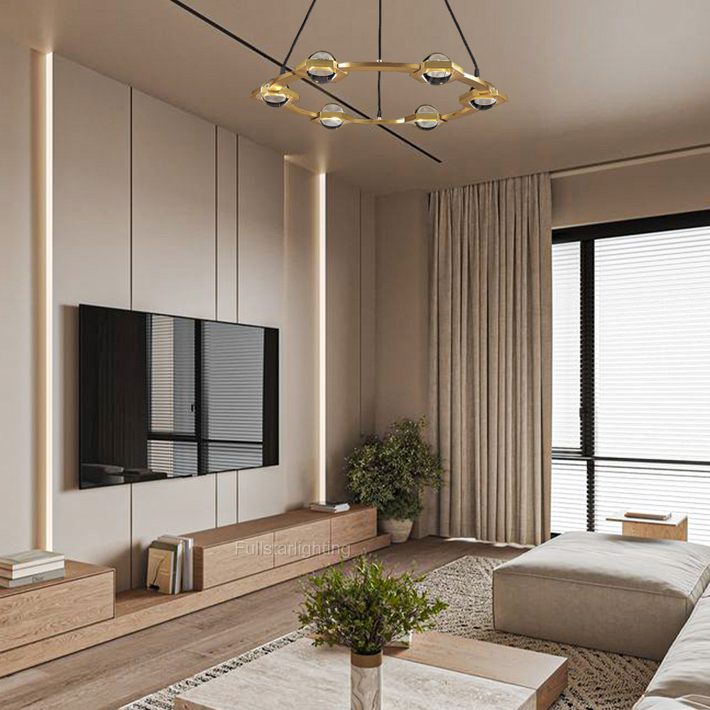 Genius Round Chandelier 48"-Fullstarlighting