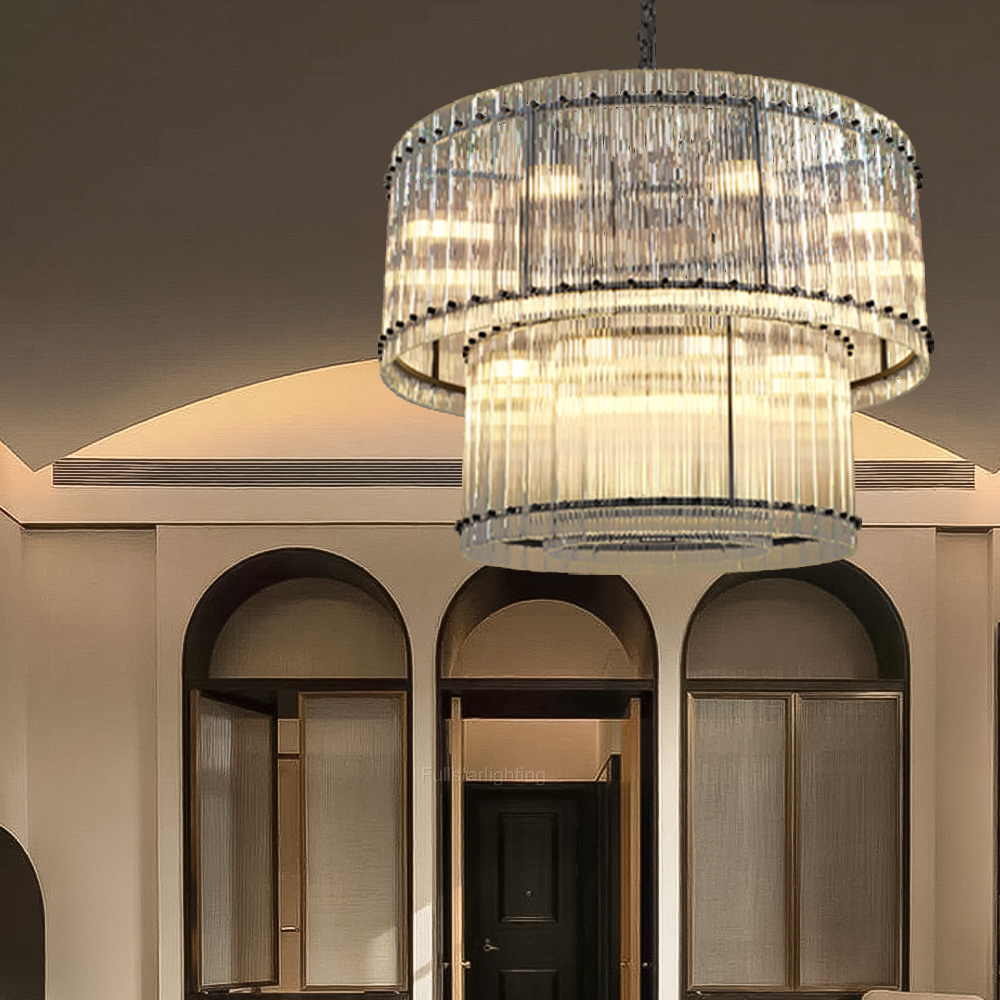 Mara Two-Tier Luxury Round Chandelier 37''-Fullstarlighting