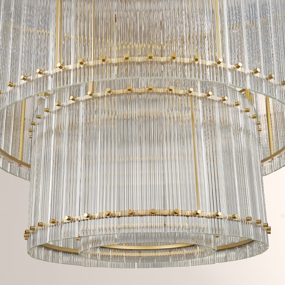 Mara Two-Tier Luxury Round Chandelier 37''-Fullstarlighting