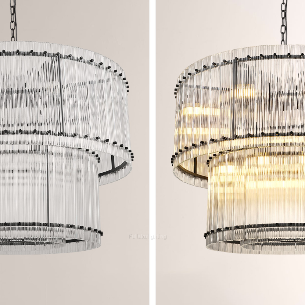 Mara Two-Tier Luxury Round Chandelier 37''-Fullstarlighting