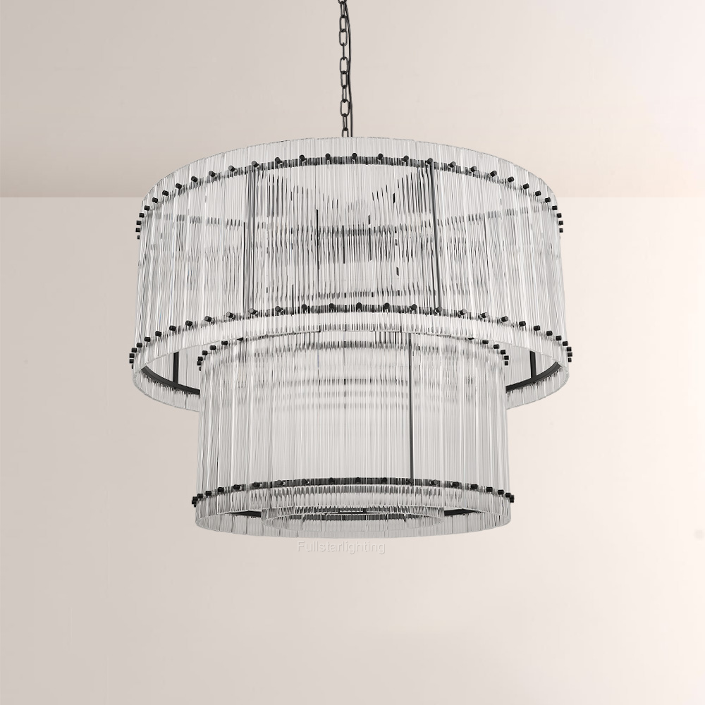 Mara Two-Tier Luxury Round Chandelier 37''-Fullstarlighting