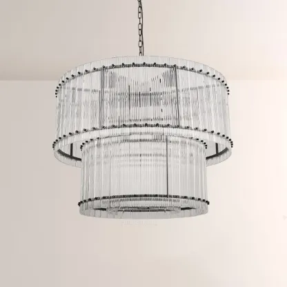 Mara Two-Tier Luxury Round Chandelier 37''
