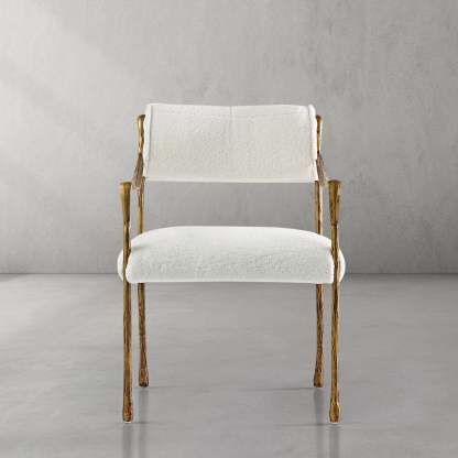 Thaddeus Retro Copper Iron Frame Dining Chair