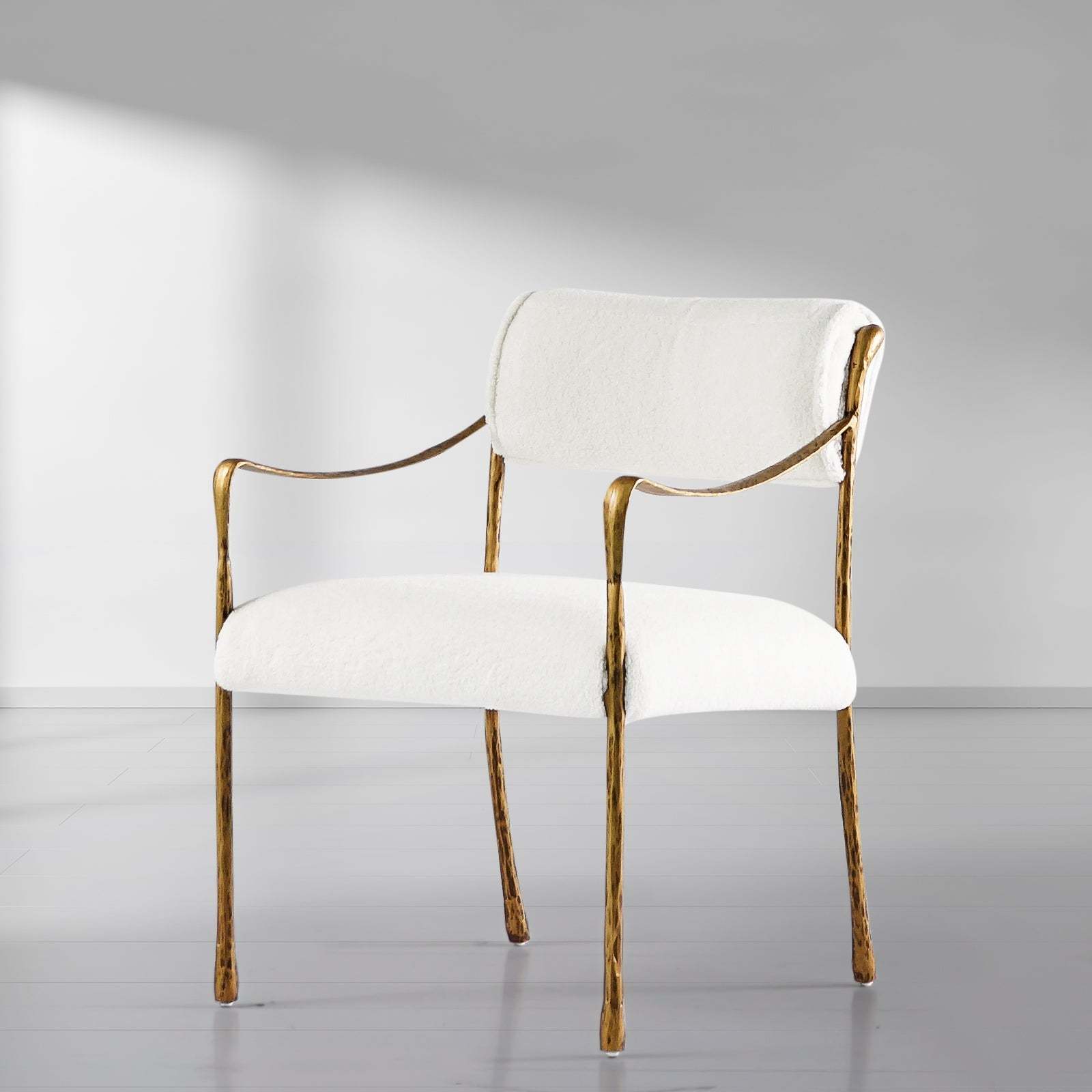 Thaddeus Retro Copper Iron Frame Dining Chair