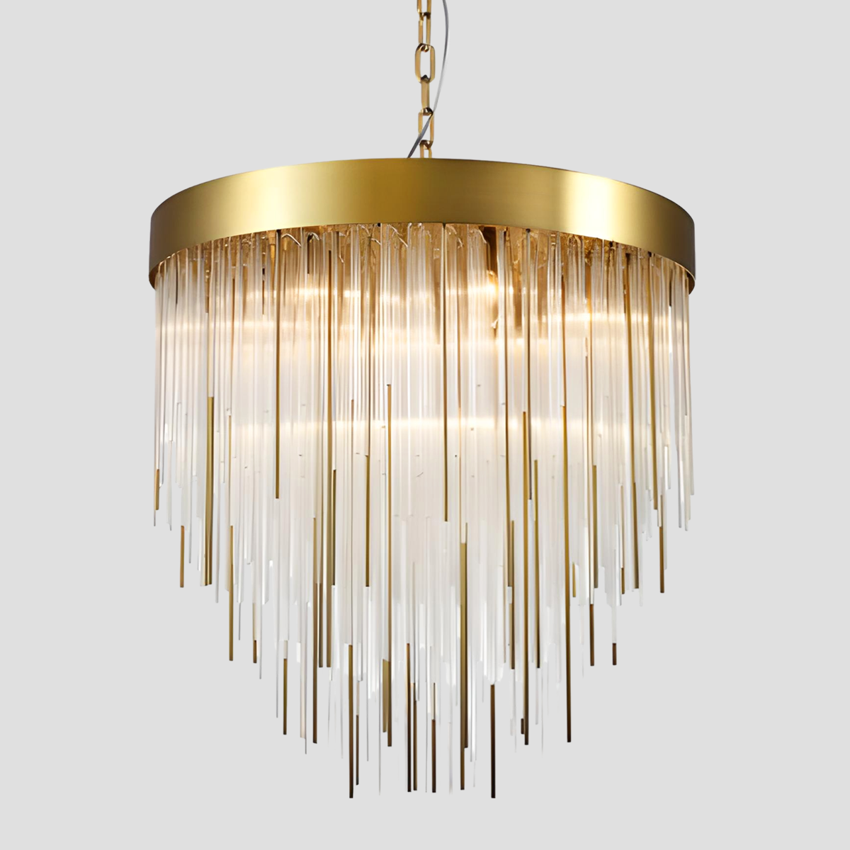 Canon Aged 12-Light Chandelier 30"-Fullstarlighting