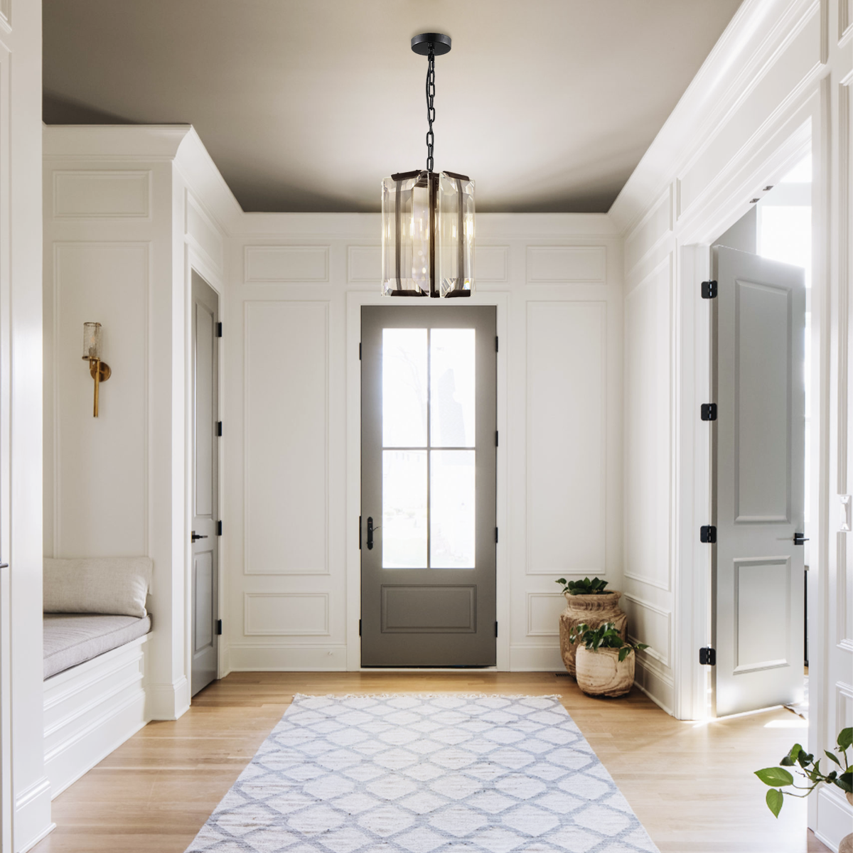 Kiko Square Crystal Pendant-Fullstarlighting
