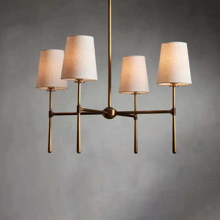 Rhodes Round Chandelier 4/6 Light For Living Room-Fullstarlighting