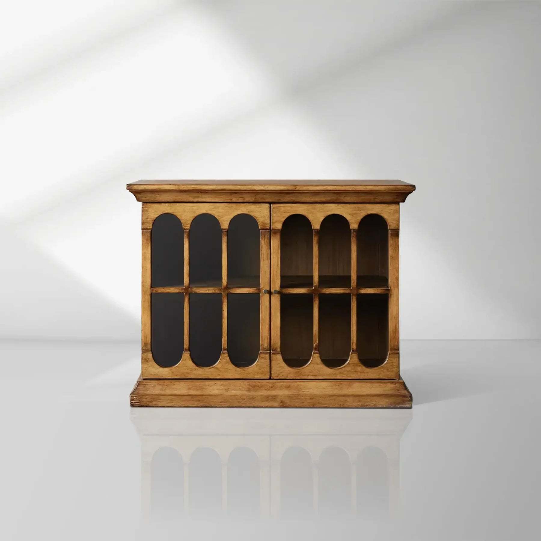 Merritt Low Dining Buffet Cabinet Solid Pine Sideboard-Fullstarlighting