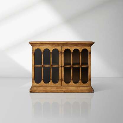 Merritt Low Dining Buffet Cabinet Solid Pine Sideboard-Fullstarlighting