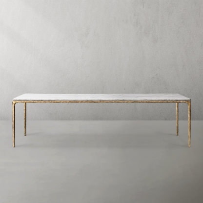 Thaddeus Marble Rectangular Dining Table-Fullstarlighting