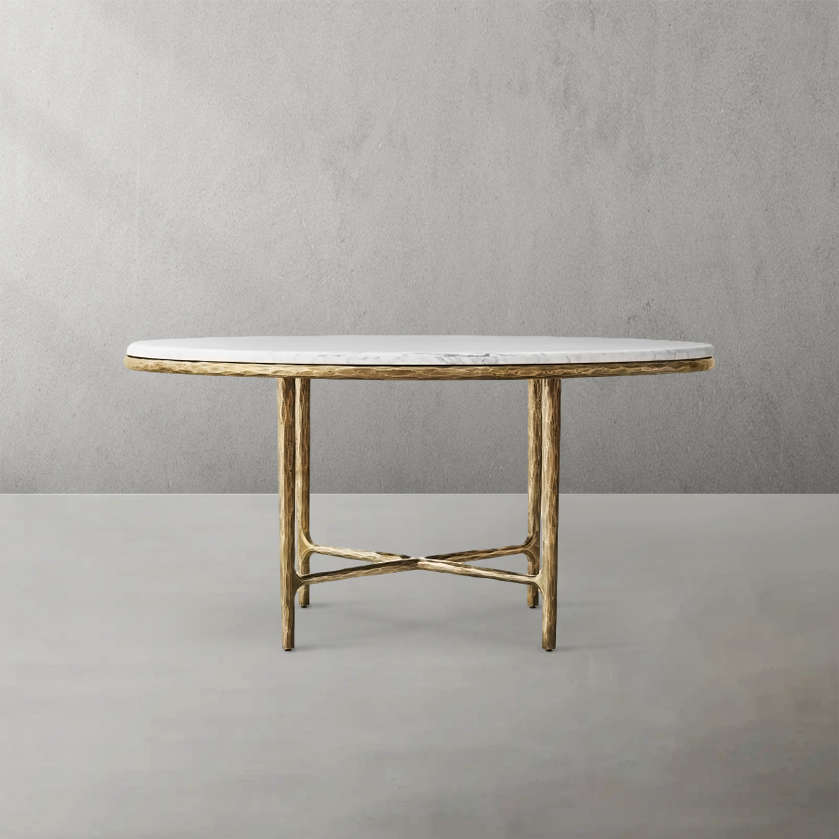 Thaddeus Marble Round Dining Table-Fullstarlighting