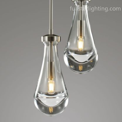 Raindrops 2-Light Rod Round Chandelier-Fullstarlighting