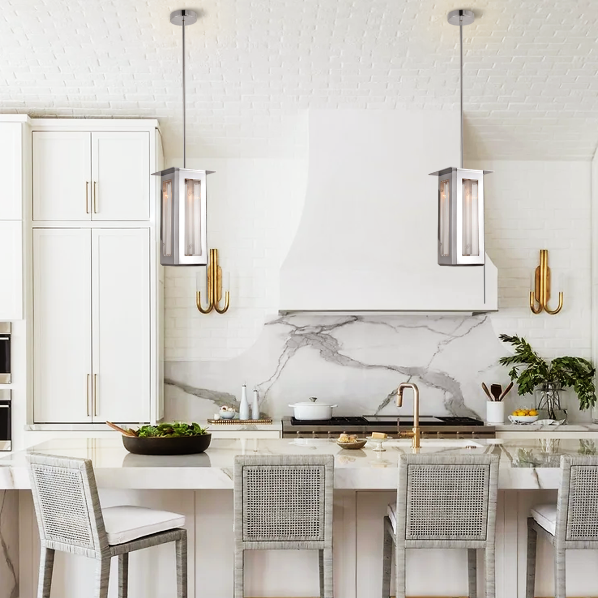 Kalo Rectangle Pendant Light-Fullstarlighting