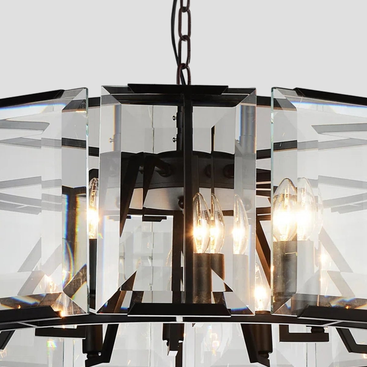 Kiko Crystal Round Chandelier 24"-Fullstarlighting