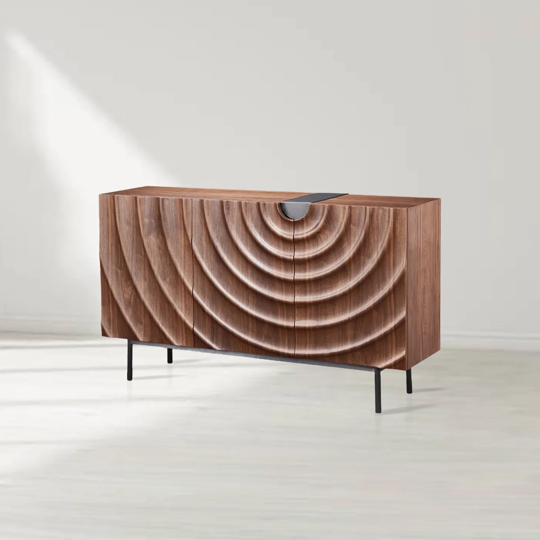 Lunara 3-Door Ripple Sideboard-Fullstarlighting