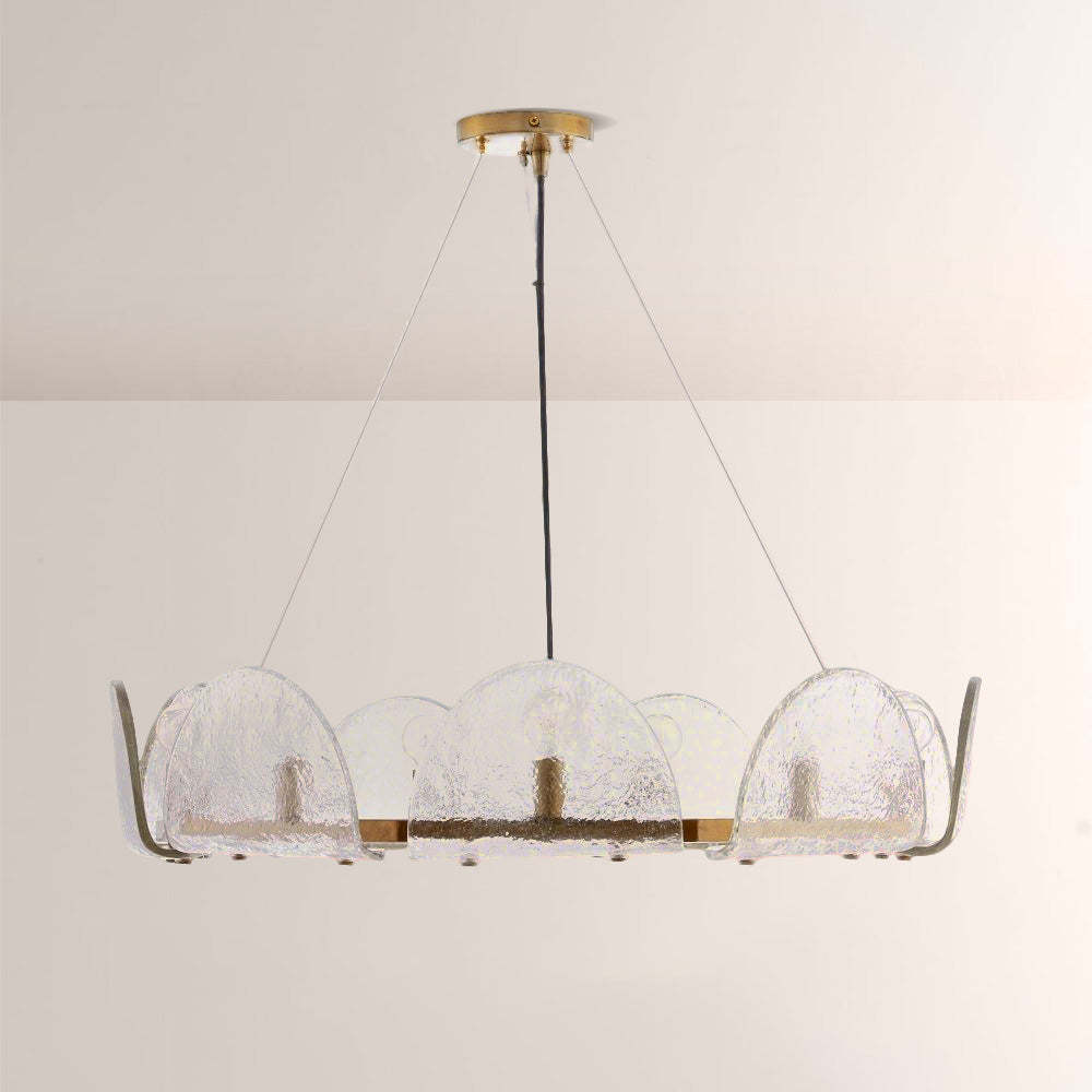 Mendez Glass Round Chandelier