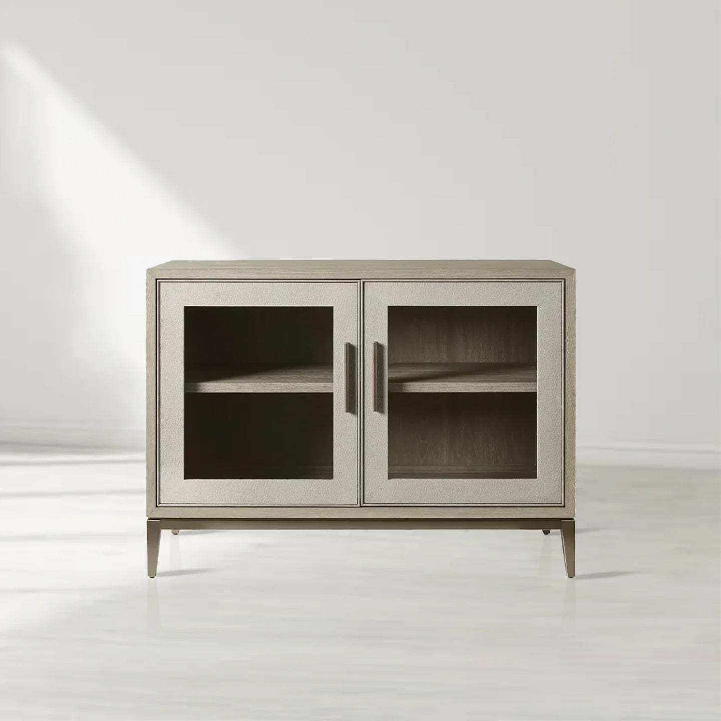Malone Two Door Cabinet with Glass Doors