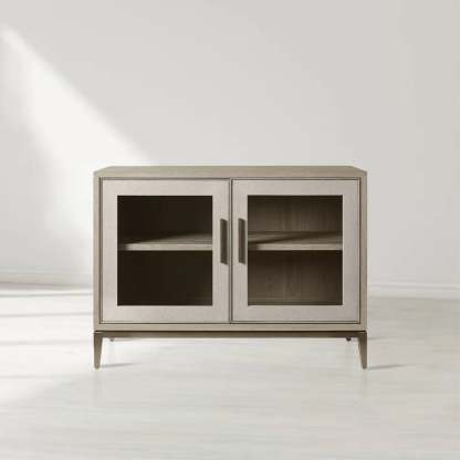 Malone Two Door Cabinet with Glass Doors