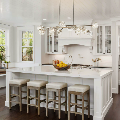 Kelly Clear Glass Linear Chandelier-Fullstarlighting
