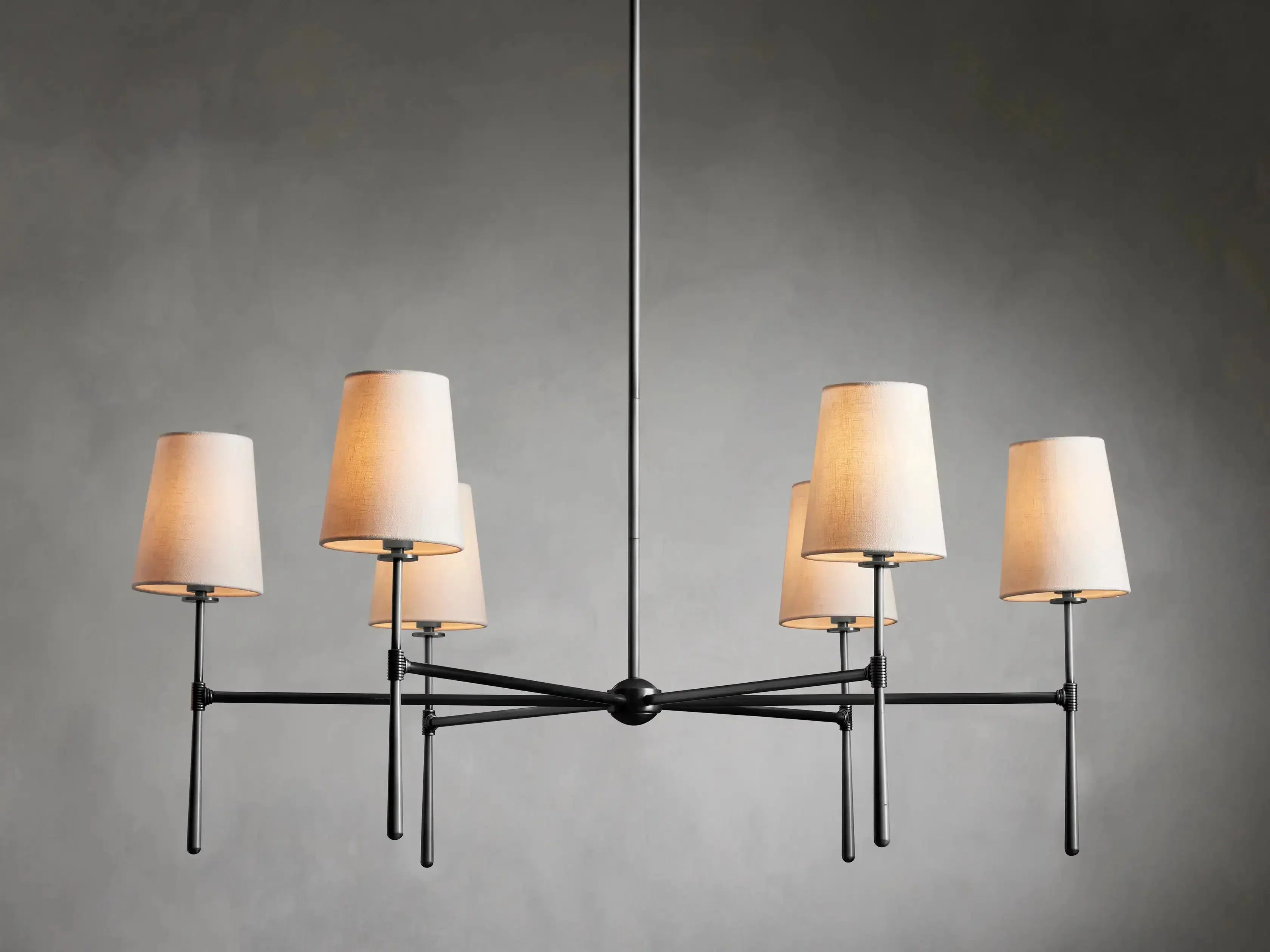 Rhodes Round Chandelier 4/6 Light For Living Room-Fullstarlighting