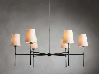 Rhodes Round Chandelier 4/6 Light For Living Room-Fullstarlighting