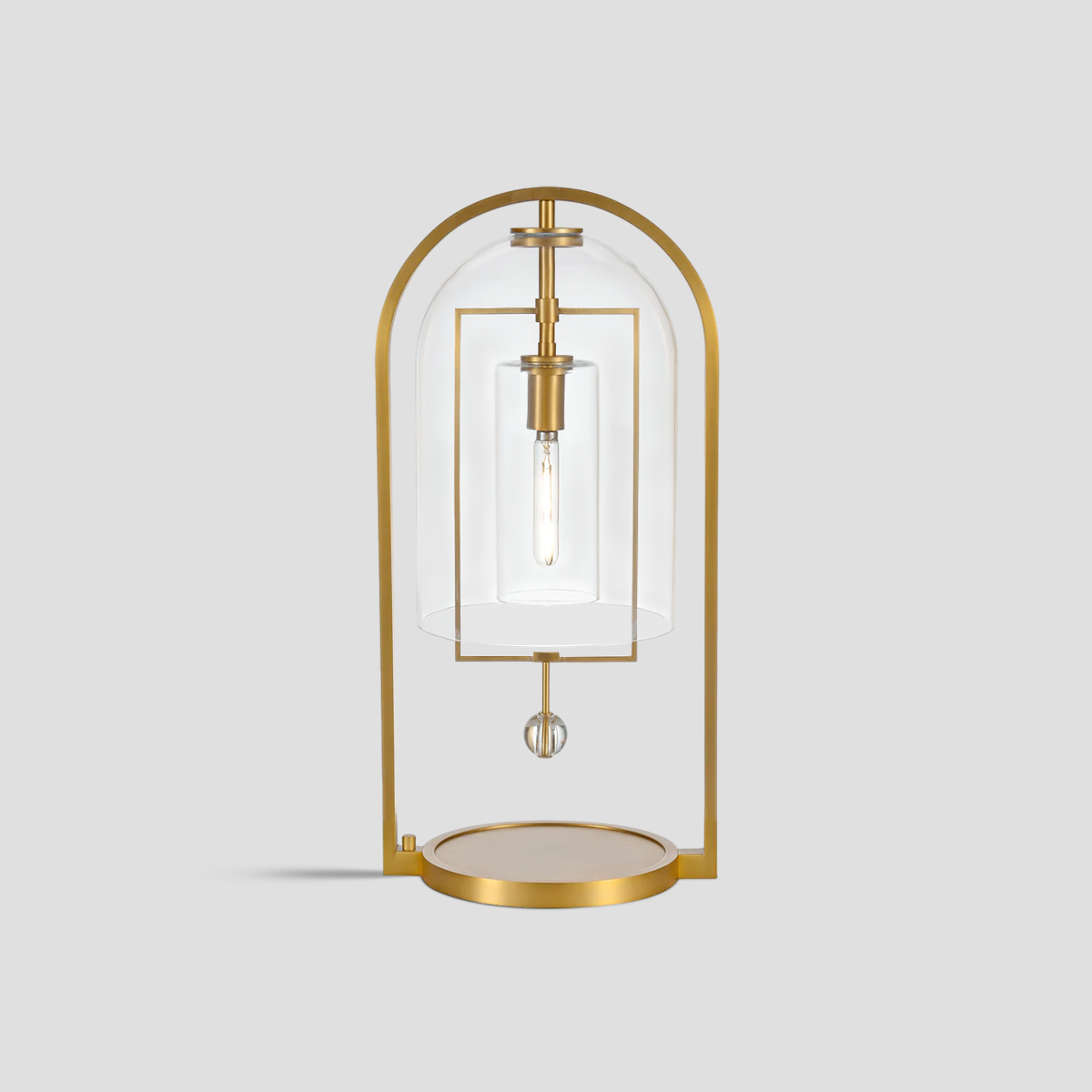 Fulcre Vintage Glass Table Lamp-Fullstarlighting