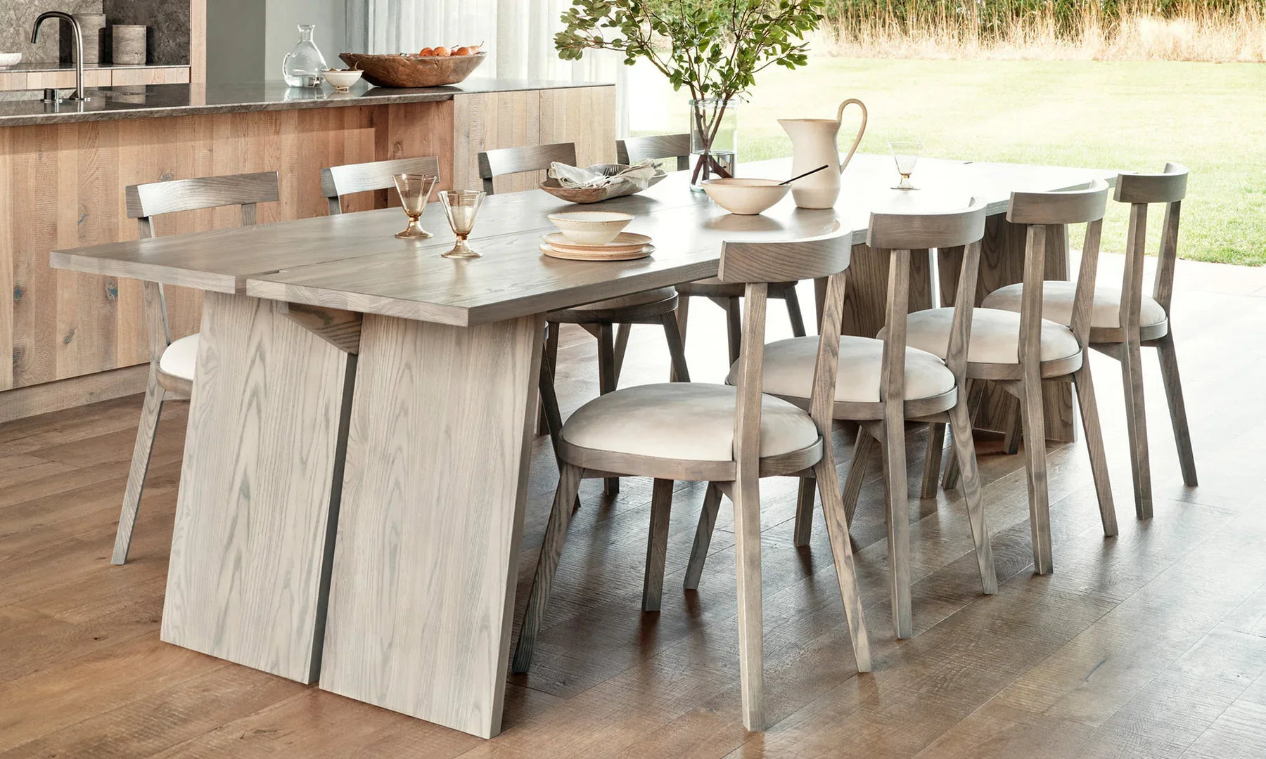Carlisy Wood Dining Table-Fullstarlighting