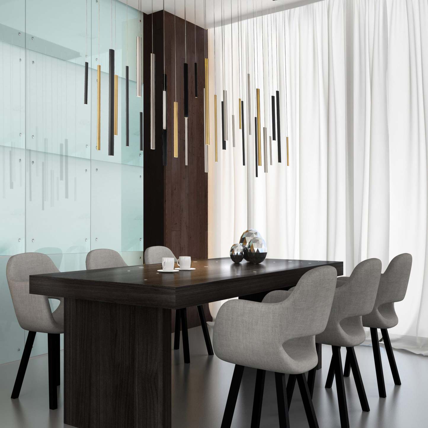 Santana Linear Multi Light Pendant-Fullstarlighting