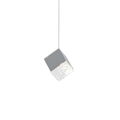1/3/6/9-Light Multi Glass Ice Cube Metallic Staircase Chandelier-Fullstarlighting