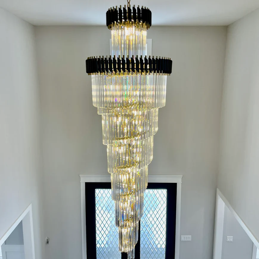 CYRUS MULTIPLE TIER CRYSTAL CHANDELIER