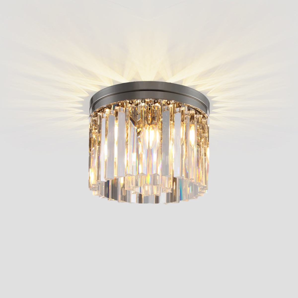 1920s Olion 1-Tier Crystal Round Flushmount-Fullstarlighting