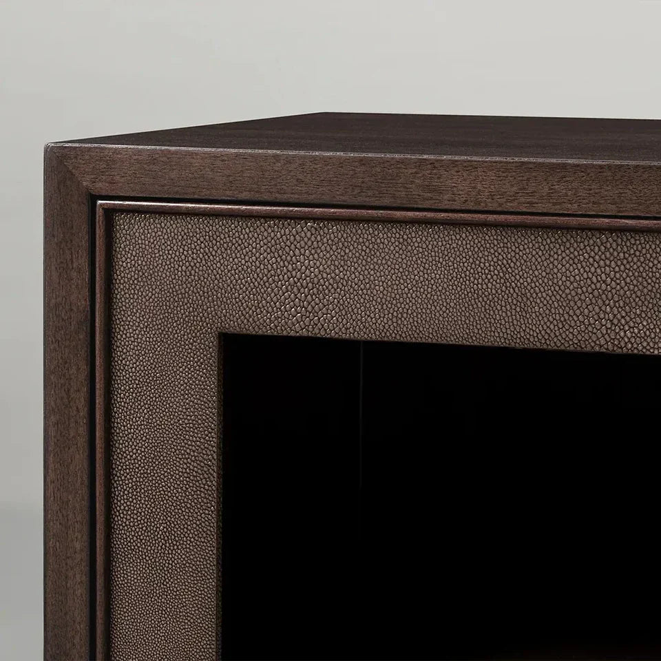 Malone Two Door Cabinet with Glass Doors-Fullstarlighting