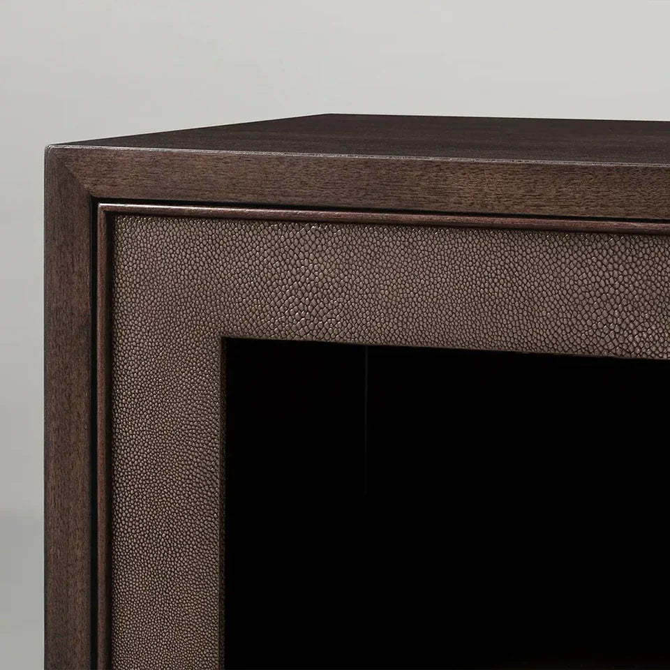 Malone Two Door Cabinet with Glass Doors-Fullstarlighting