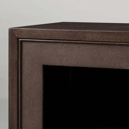 Malone Two Door Cabinet with Glass Doors-Fullstarlighting