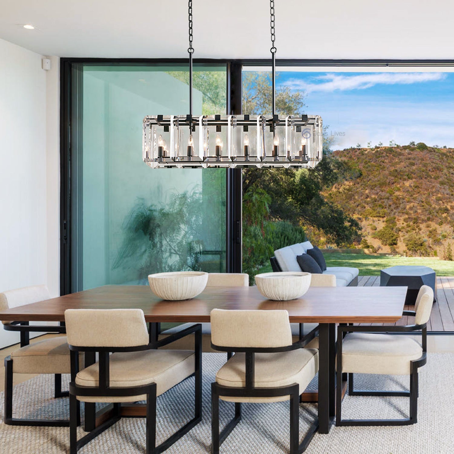 Morden Amaya Rectangular Chandelier