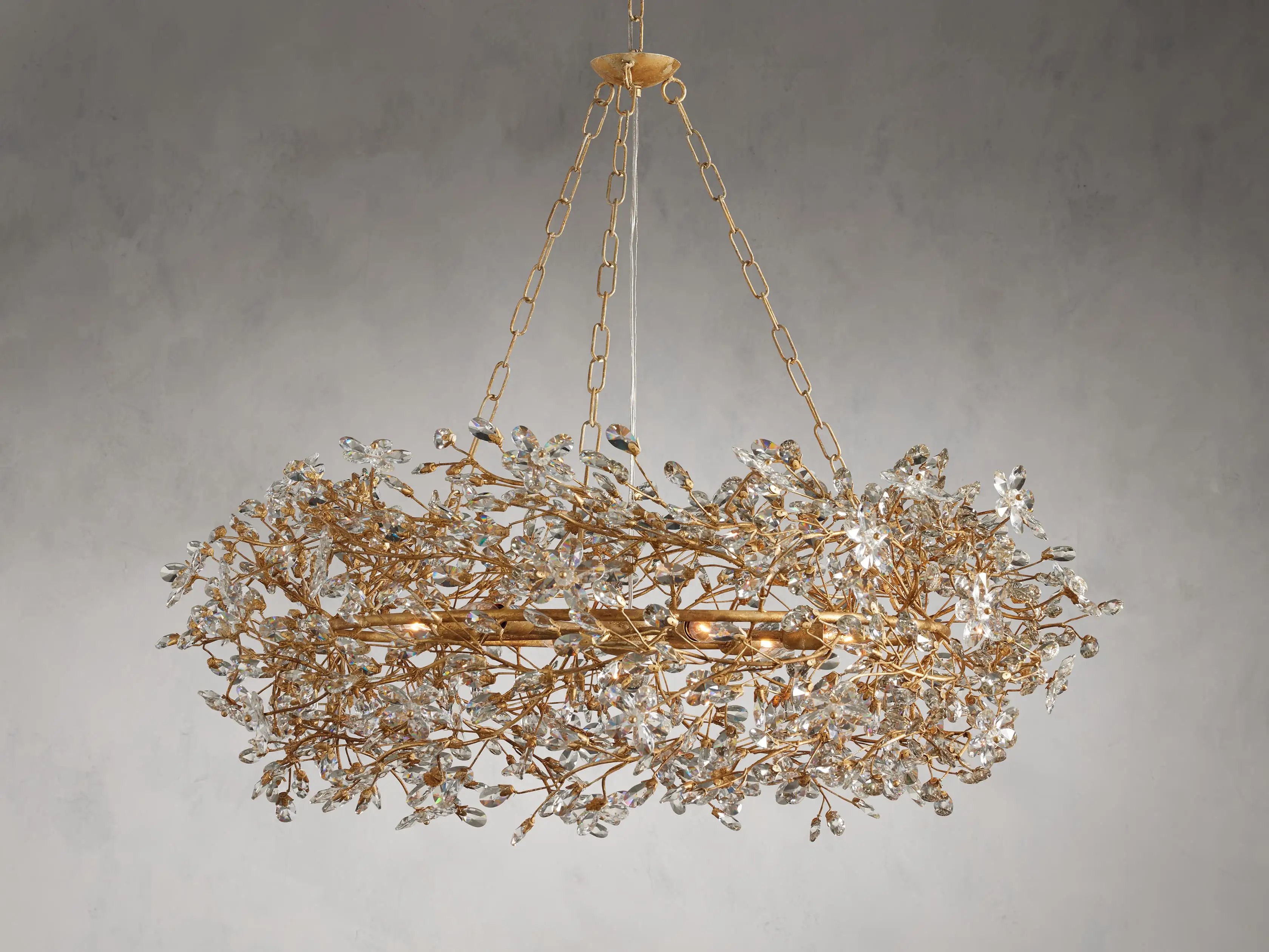 Fiore Crown Crystal Chandelier