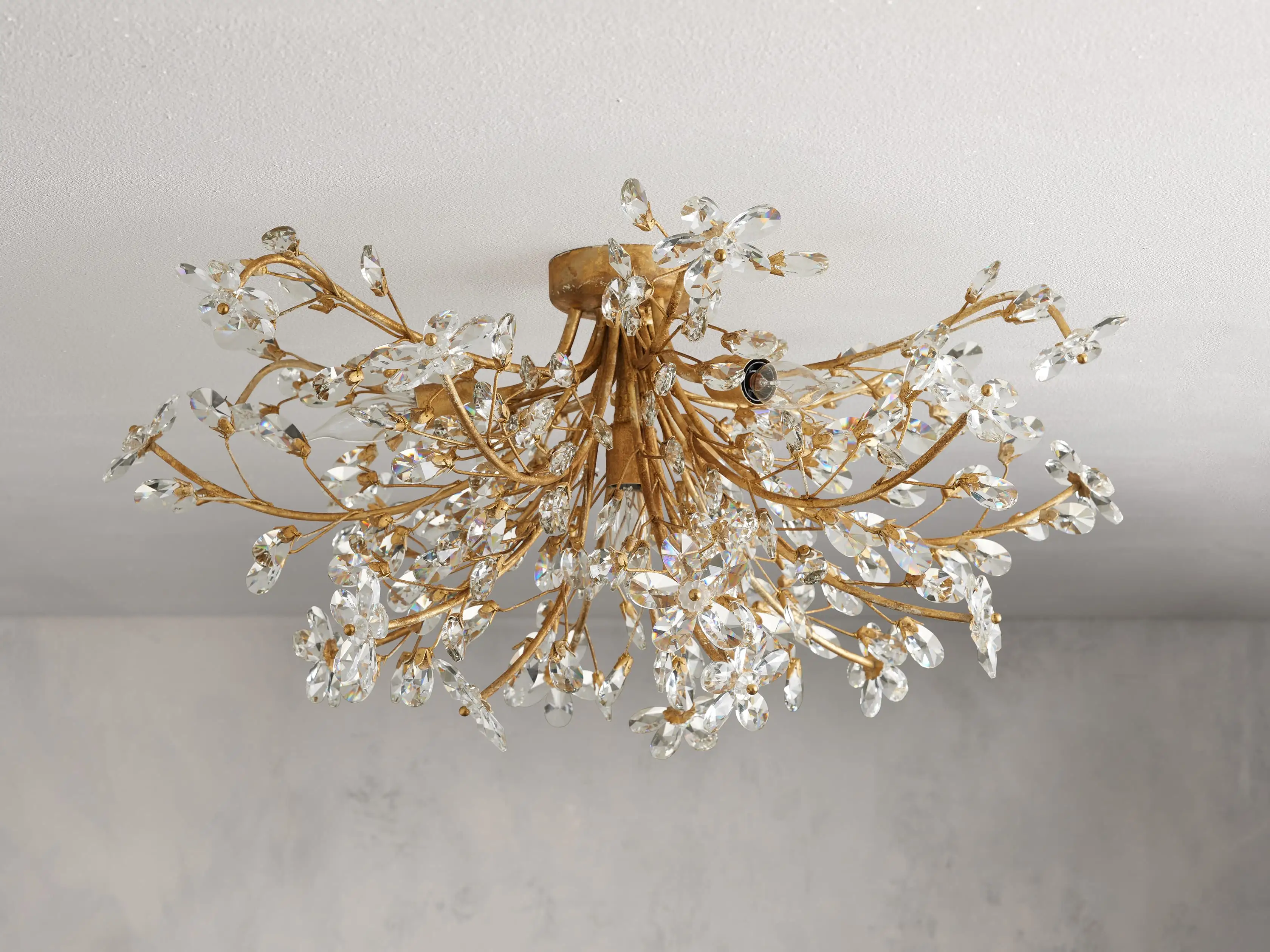 Fiore Crystal Flush Mount-Fullstarlighting
