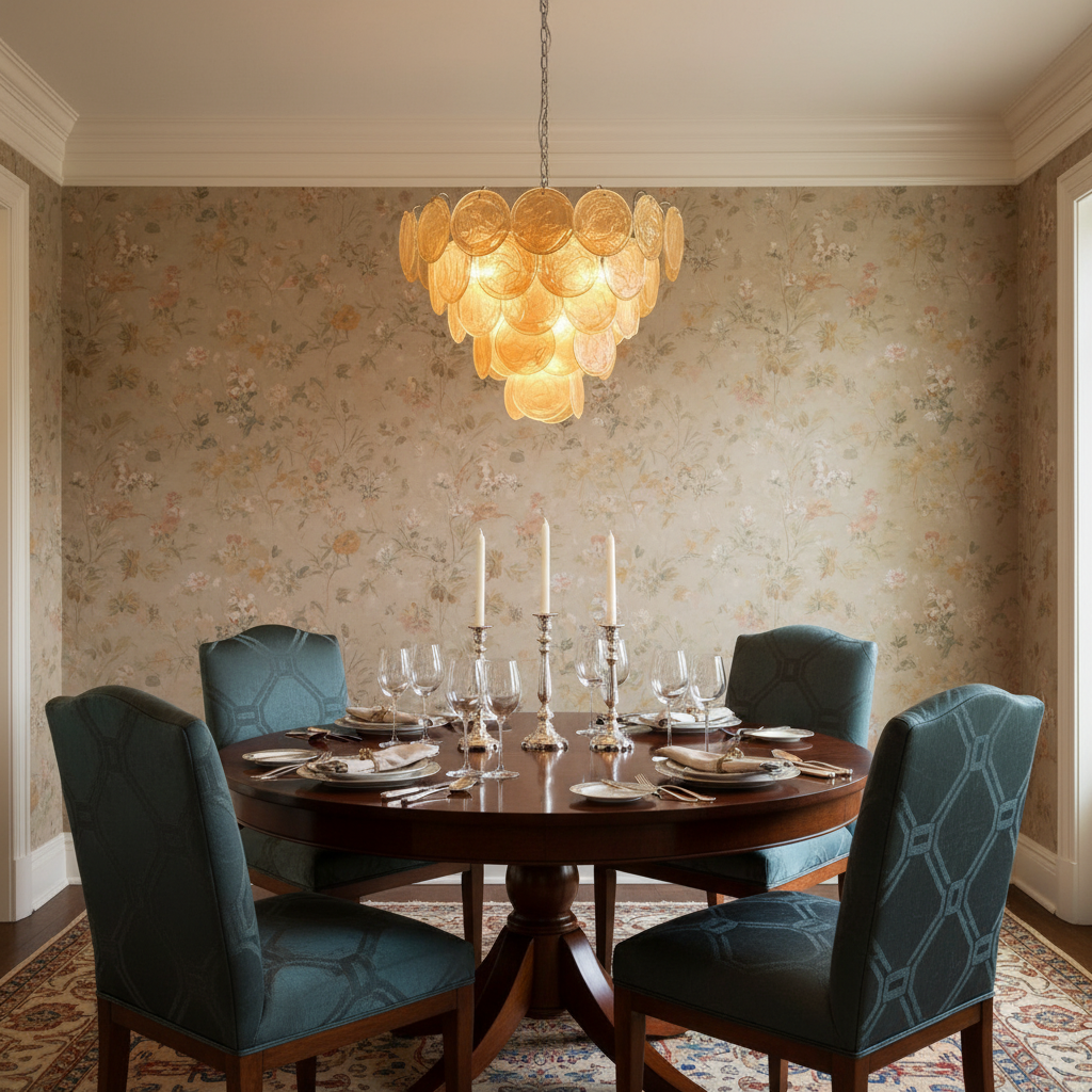 Murana 57-Disc Gold Art Glass Chandelier-Fullstarlighting