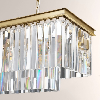 1920s Olion Rectangular Chandelier 40"